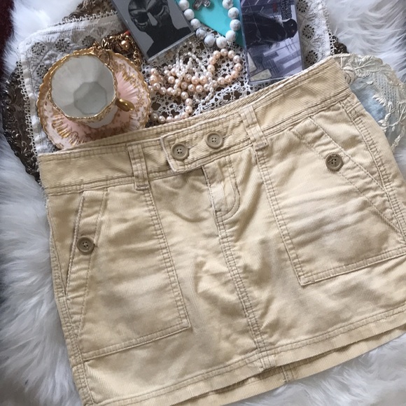 Abercrombie & Fitch Dresses & Skirts - Vintage Abercrombie Fitch Y2k Corduroy Schoolgirl Academia Clueless Mini Skirt 2